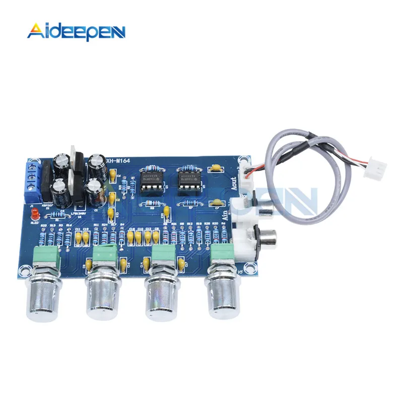 NE5532 стерео усилитель предварительный двухканальная звуковая плата тона 12 24 В