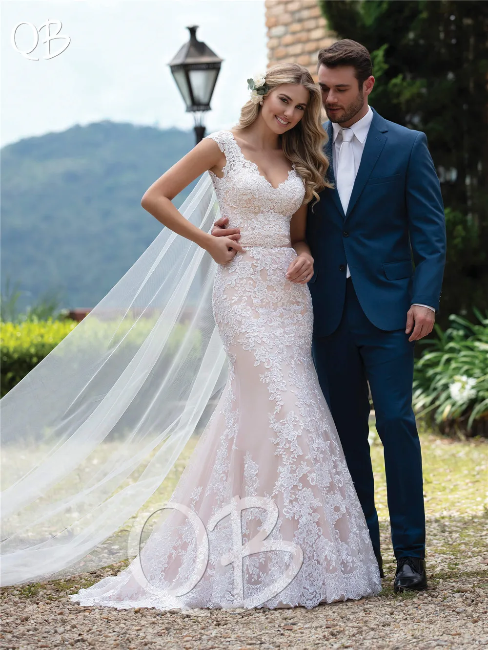 Vestido de Noiva/ Новые свадебные платья, бальное платье с v-образным вырезом, съемная юбка, кружевное Тюлевое торжественное элегантное роскошное свадебное платье SF21