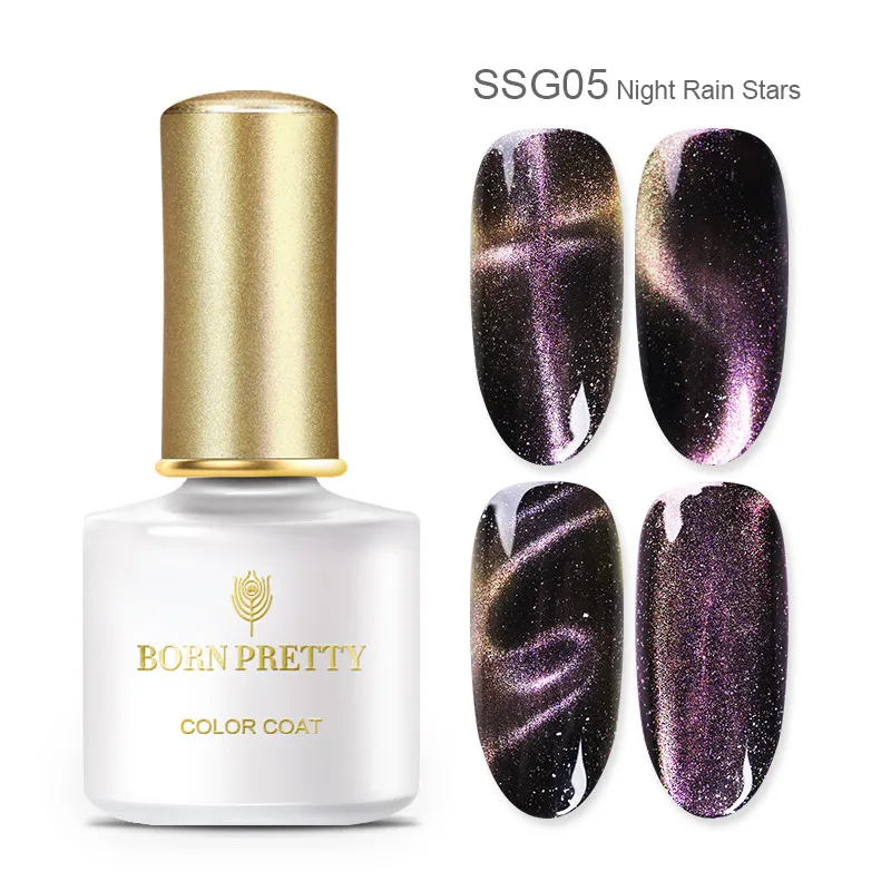 Starry BP-SSG05 BORN PRETTY 6 мл Гель-лак для ногтей магнитный эффект кошачьих глаз УФ-гель гламурный Хамелеон Гель-лак замачиваемый УФ светодиодный лак - Цвет: Starry BP-SSG05