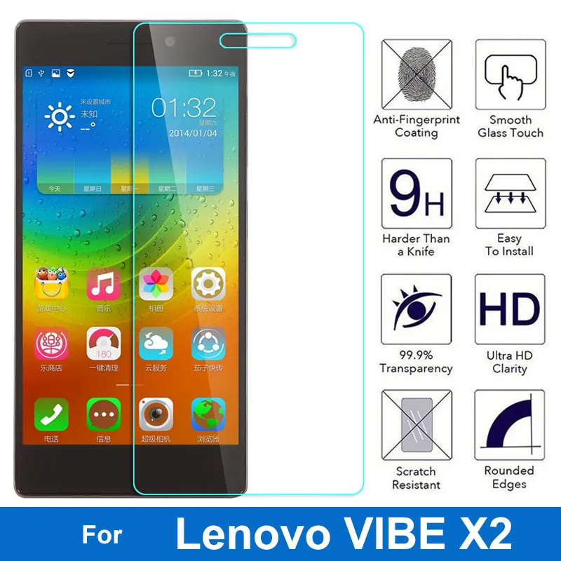 2.5D высококачественное защитное стекло для экрана закаленное Lenovo Vibe X2 X 2 |