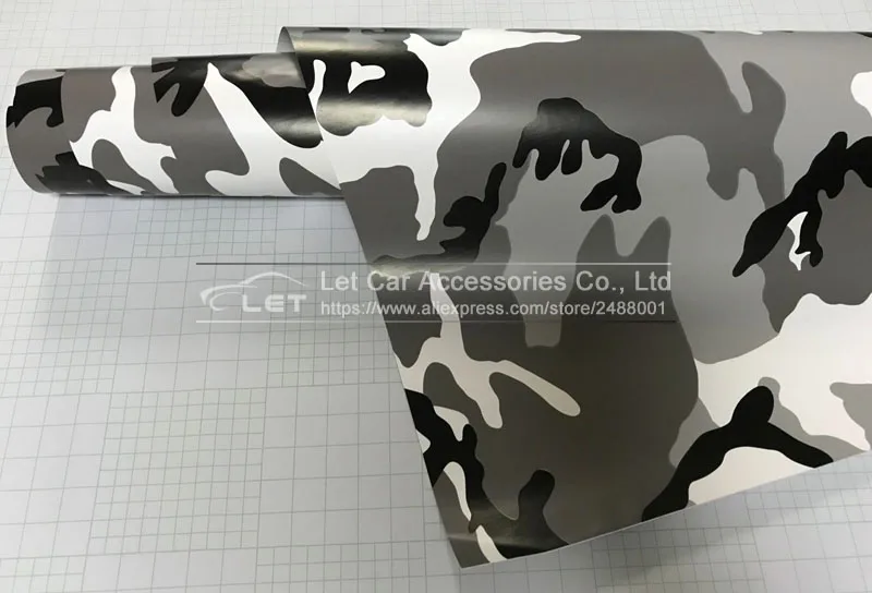 Автомобильный Стайлинг черно-белая камуфляжная виниловая пленка автомобильная