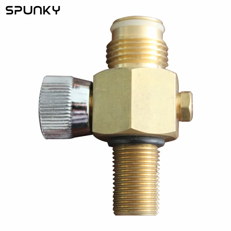 Пейнтбольный СО2 бак клапан с вкл/выкл резьбой 5/8-18UNF с или без 3000psi манометр