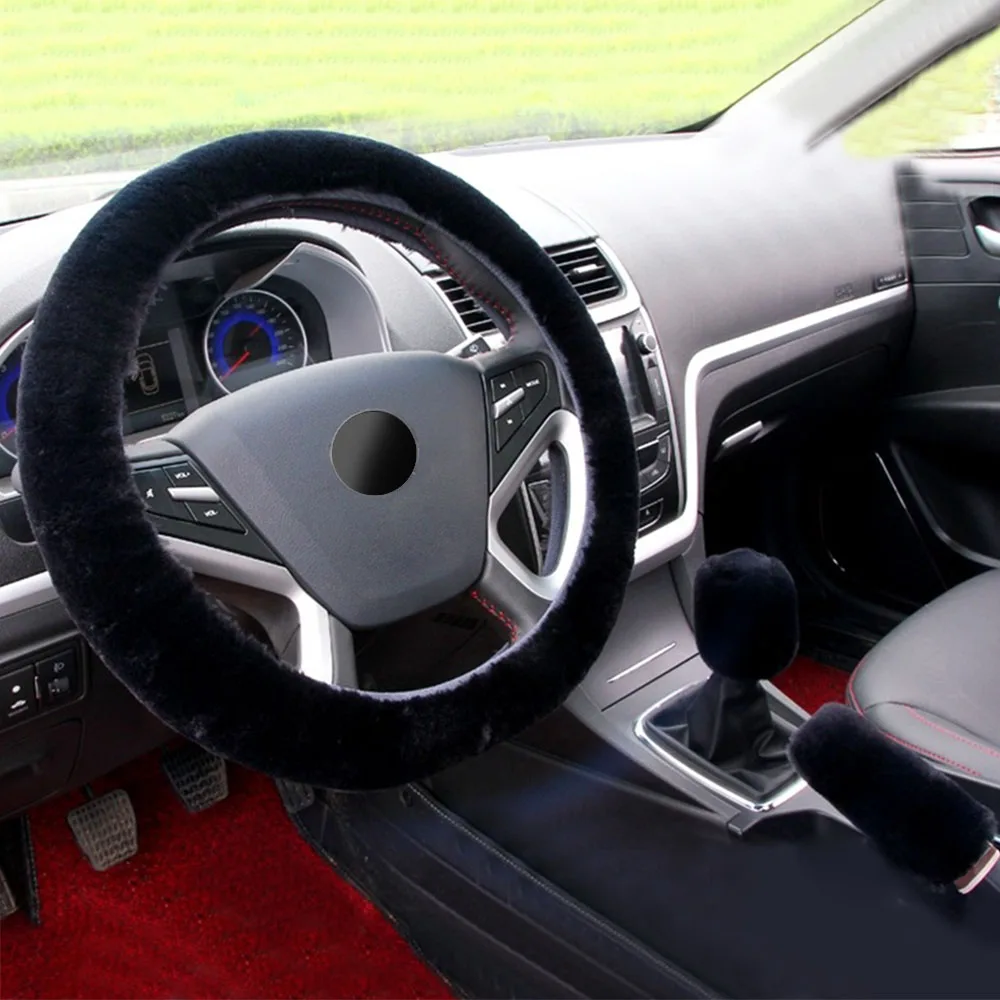 Новый 3 шт./компл. чехол рулевого колеса автомобиля для женщин автомобильного