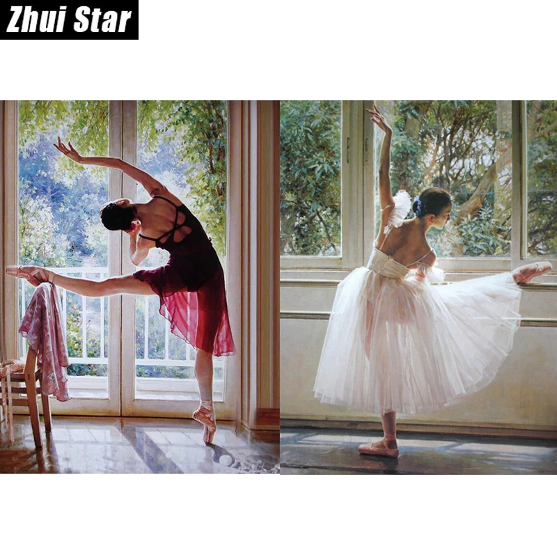 Новый 5D DIY алмазная живопись &quotбалет Танцы&quot Алмазная вышивка полная квадратная