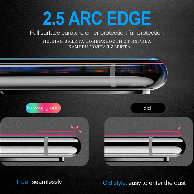 21D полное покрытие Защитное стекло для IPhone 7 6s 8 X XS Max XR Защита экрана 6 Plus