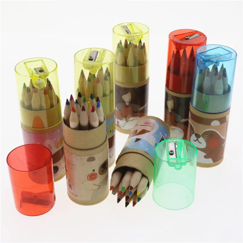 Разноцветные карандаши 12 Цветов профессиональный художник тонкой Рисование