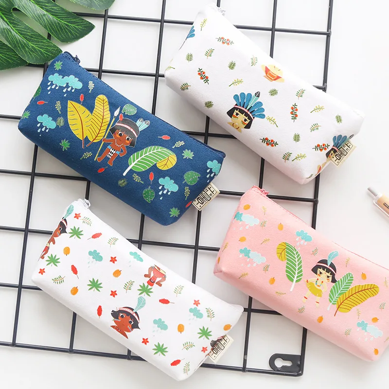 Kawaii креативный холщовый пенал Hoyden Stitch сумка для девочек милая большая коробка