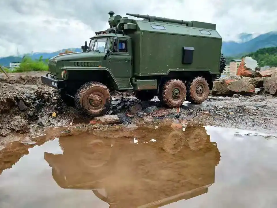 WPL B36 Урал 1/16 2,4G 6WD RC автомобиль военный грузовик Рок Гусеничный командный Коммуникационный автомобиль RTR игрушка авто армейские грузовики
