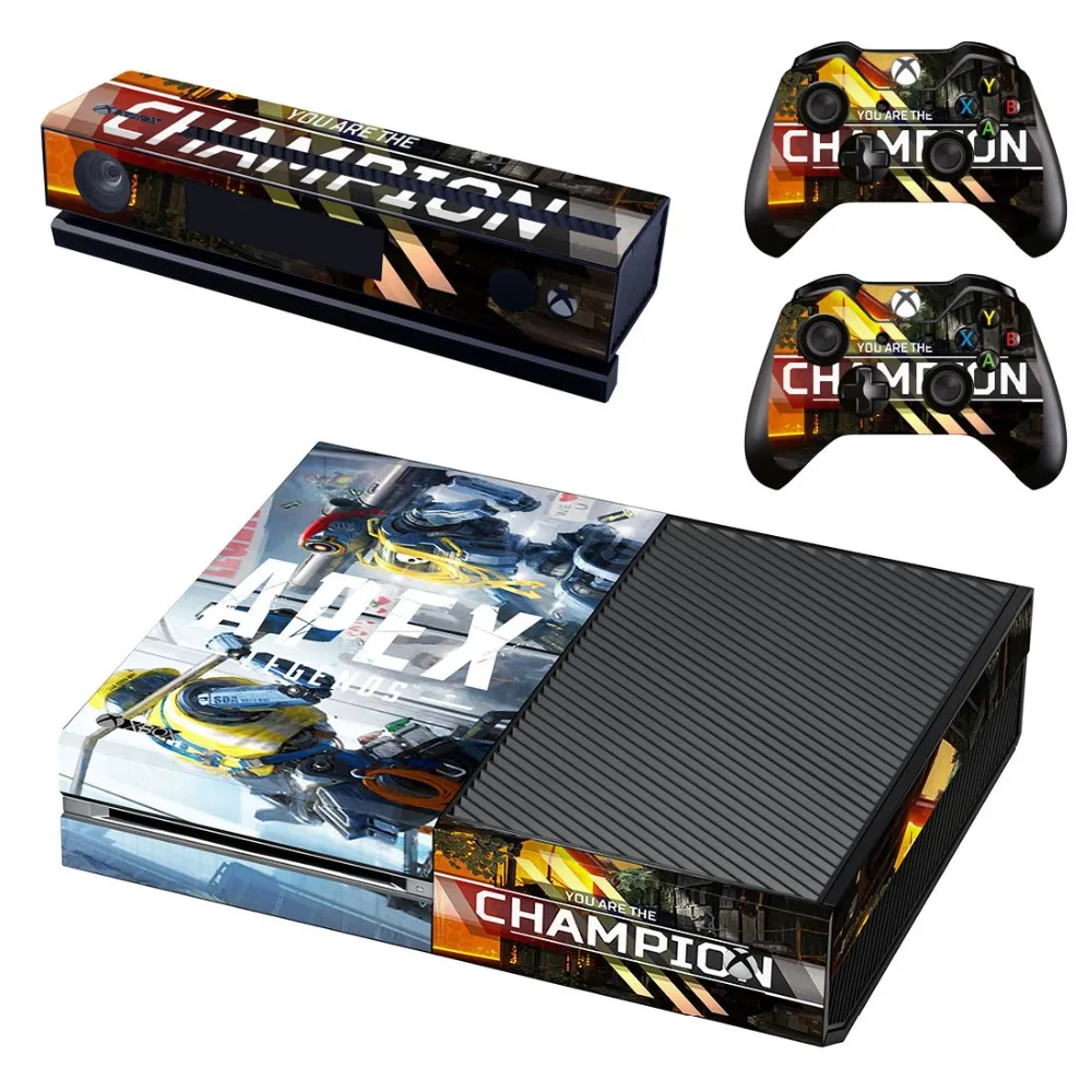 Новая наклейка на кожу для Xbox One консоль и Kinect и 2 контроллера для Xbox One Наклейка на кожу винил-APEX Legends