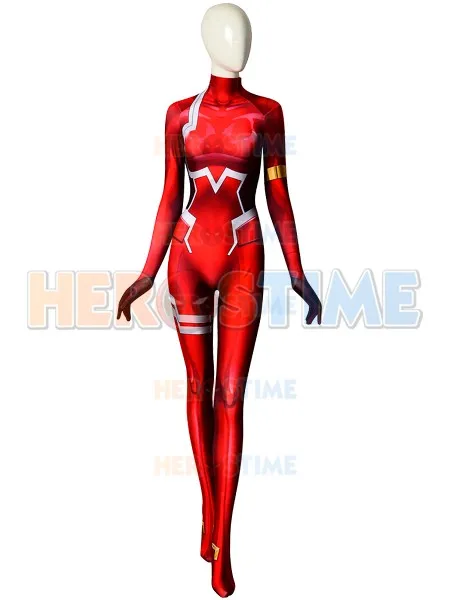 Костюм для косплея Zero Two 002 костюм с принтом Zentai женщин и девушек женский