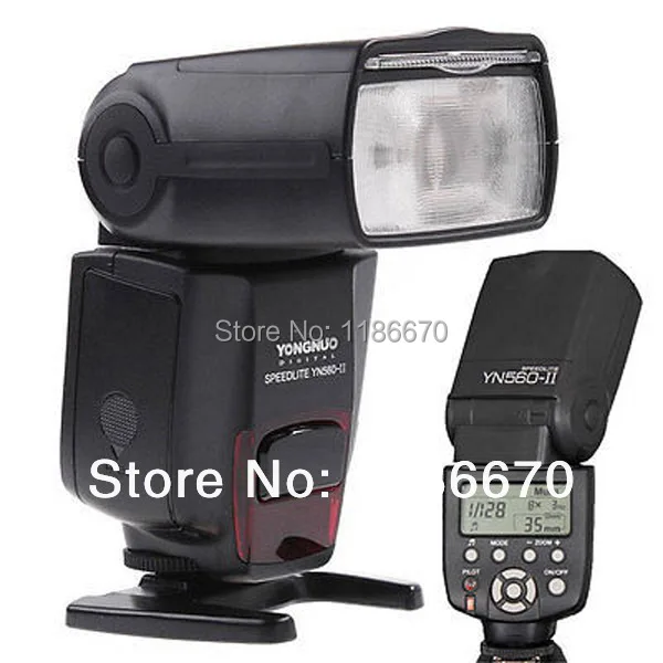 Бесплатная доставка + отслеживание YongNuo YN560II YN 560 YN560 II Вспышка Speedlite Speedlight для