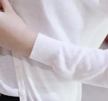 MLXSLKY супер тонкий женский кардиган свитер Женский Плюс Размер Весна и лето