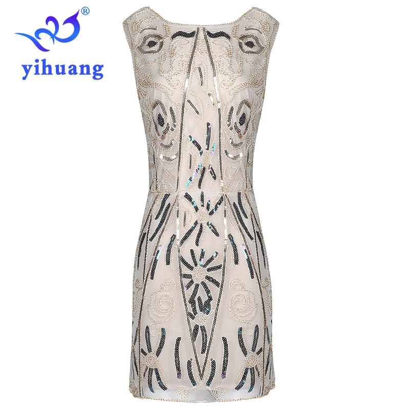 Женское винтажное платье 1920-х годов праздничные платья в стиле Великий Гэтсби с