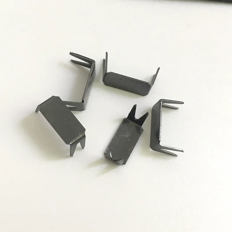 gunblack 100 шт Non-slip металлическая молния фиксаторы уход за кожей лица маска конец замки для 3#5#8#10# нейлоновая застежка-молния в DIY мгновенный Fix Zip Ремонтный комплект для замены - Цвет: gunblack