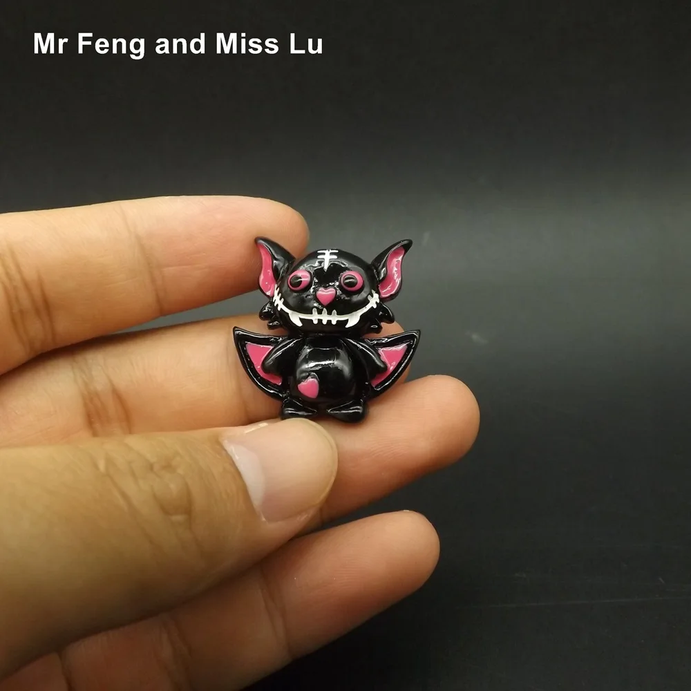 Плоское украшение из смолы модель Хэллоуин призрачная Летучая Мышь Поддельные