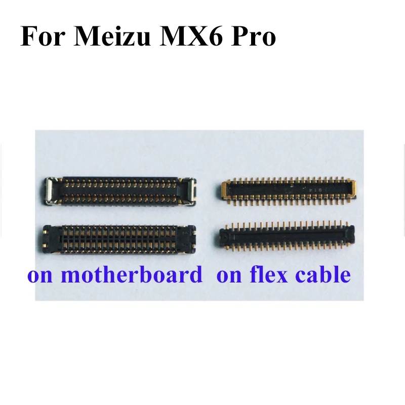 2 шт. FPC Разъем для Mei zu MX6 Pro ЖК экран на материнской плате MX6Pro MX 6 PRO|Шлейфы мобильных