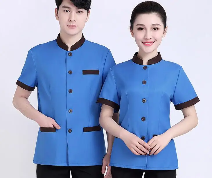 Рабочий для официанта ресторана ткани с изображением персонажей куртка и брюки |