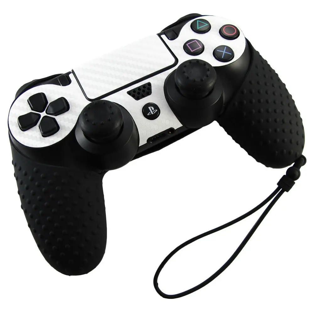 Силиконовый чехол для Playstation 4 ps4 контроллер нескользящий + ДЖОЙСТИК колпачки