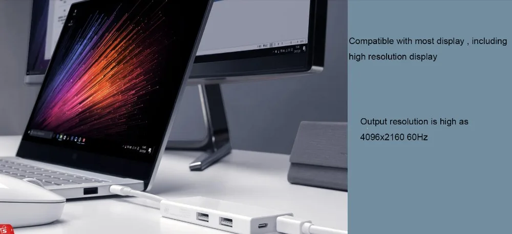 Xiaomi PD 3,0 Macbook USB-C-Mini Displayport многофункциональный Кабель-адаптер умное зарядное устройство для ноутбука планшета тип-c порт