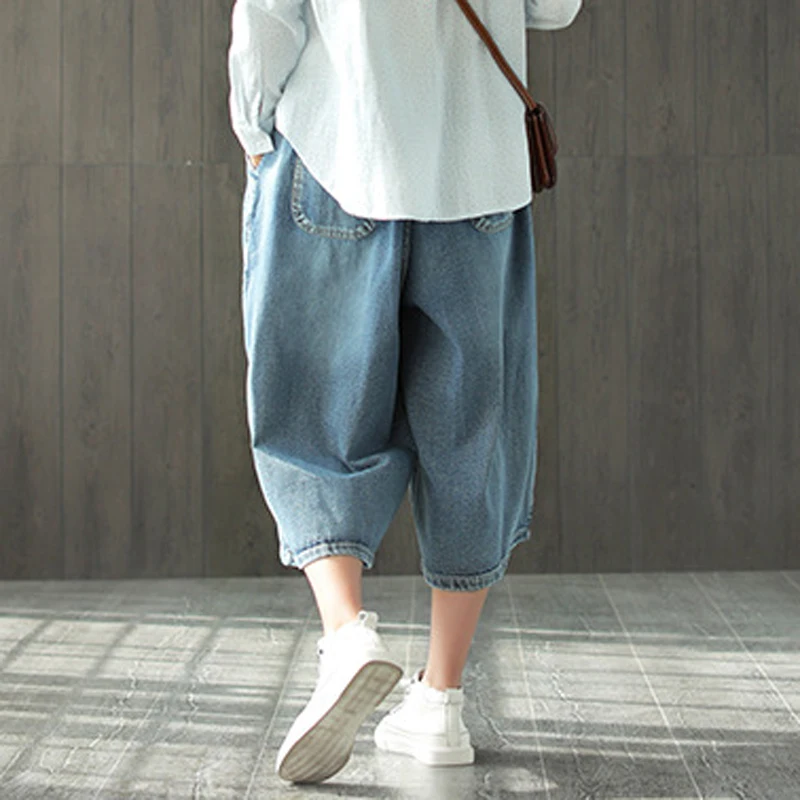 Летние брюки 2019 женские любимые джинсы с вышивкой женская уличная одежда милые