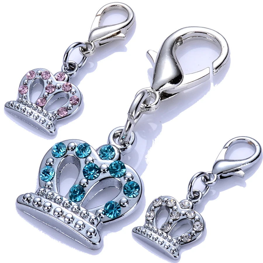 

подвеска кулон для собак ошейник аксессуары со стразами брелок Оптовая продажа ошейник прелести Щепка Розовый Голубой цвет горный хрустал...