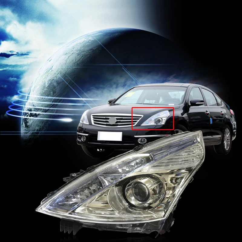CAPQX 1 пара передний бампер налобный фонарь для Nissan Teana 2011 2012 головной светильник налобный светильник