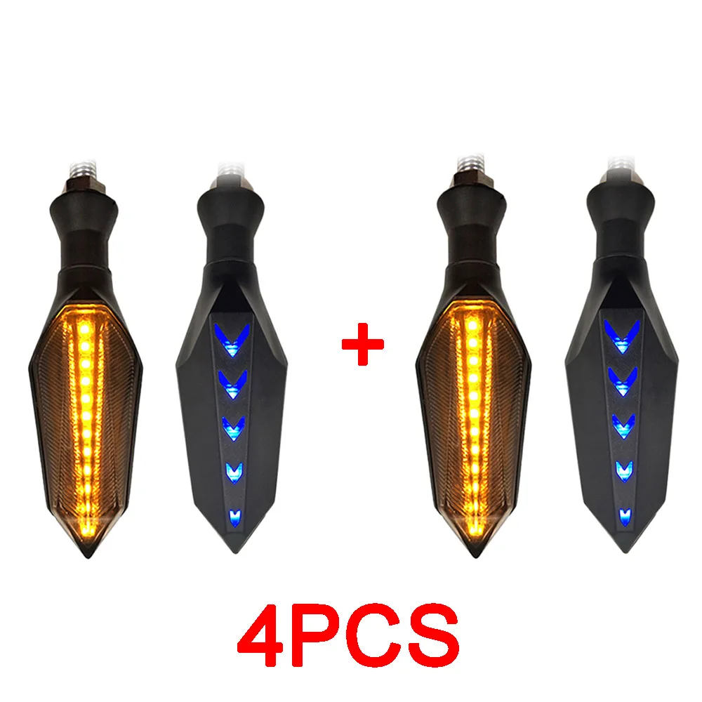 4PCS 12 В светодиодный мотоциклетный сигнал поворота, тормозной фонарь, индикаторный светильник, мигалка для yamaha fz16 majesty400 mt03 mt09 mt07 mt10 YZF R6 - Цвет: 4PCS