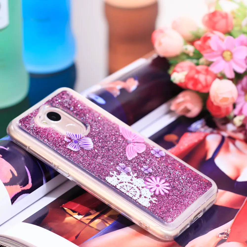 Чехол Quicksand для huawei Honor 6A/5C Pro A6 6 A, чехол для телефона с динамическим жидким блеском и звездами, DLI-TL20 DLI-L22 DLI TL21 L22
