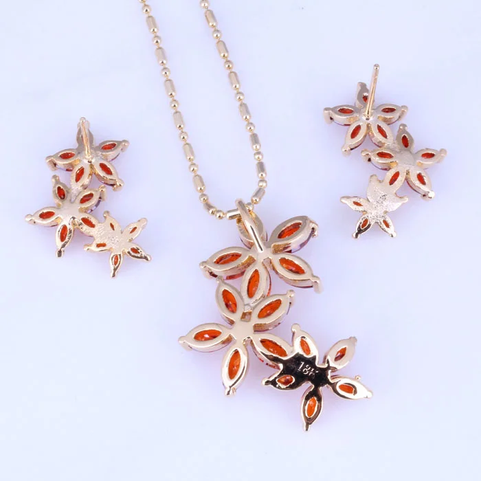 Набор украшений для женщин колье/Подвеска/серьги гвоздики из искусственного