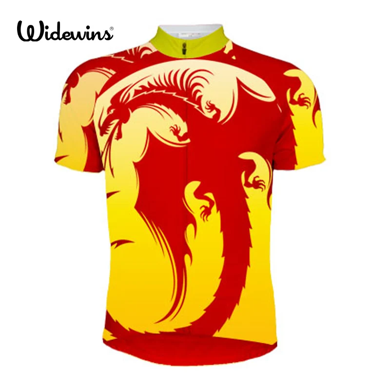 Widewins Велоспорт Джерси динозавр Ropa Ciclismo горный велосипед одежда с коротким