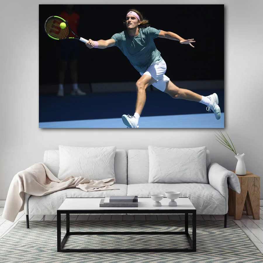 Постеры и принты греческие стифаносы Tsitsipas теннис спорт настенное Искусство