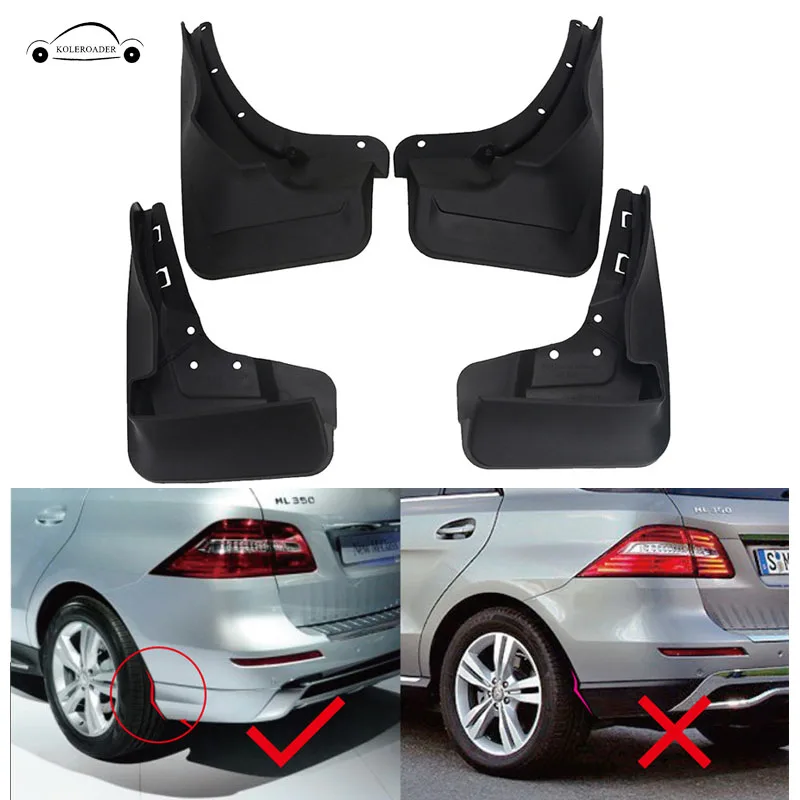 Брызговики для Mercedes Benz ML350 400 W166 2012 2017 4 шт.|rear mud flap|mud flapssplash guard |