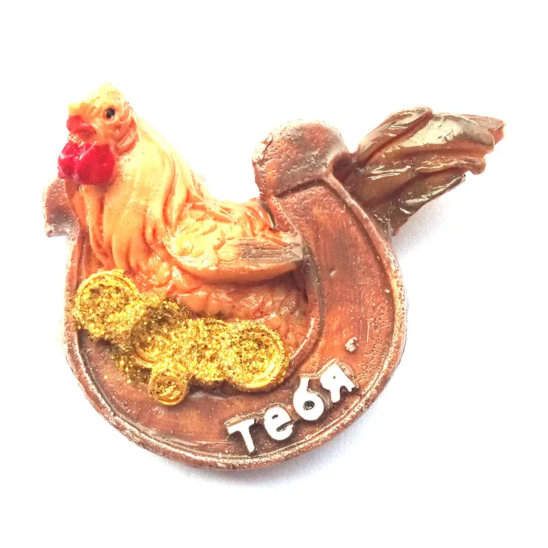 Прямая продажа с завода магнит на холодильник со знаками Зодиака курица для