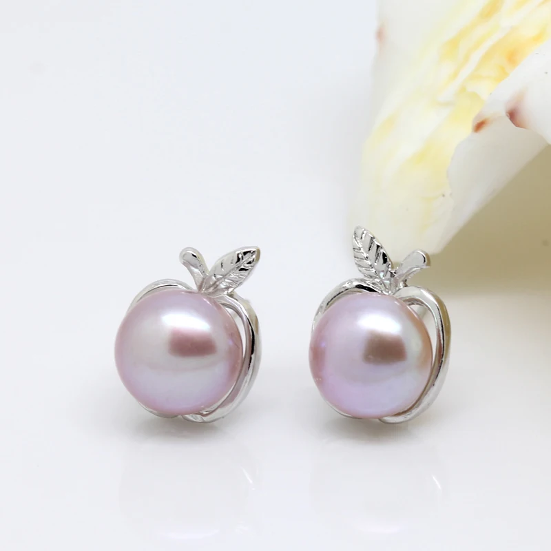 Женские серьги из натурального жемчуга 100% Модные серебра 925 пробы для подарка на