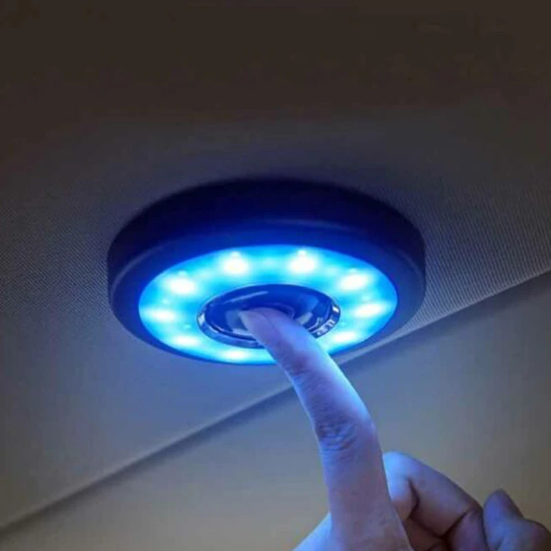 Сине белый автомобильный светильник для чтения внутри USB зарядка крыша Магнит