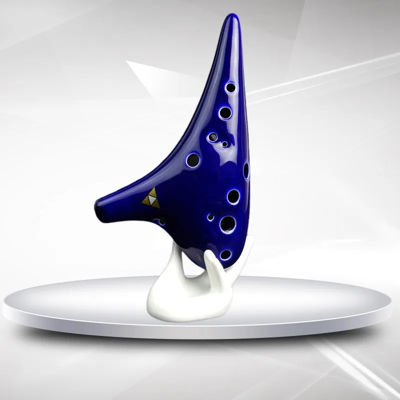 Ocarina Musical Instrument Student Dedicated 12 Hole Flute Piccolo Blue | Спорт и развлечения