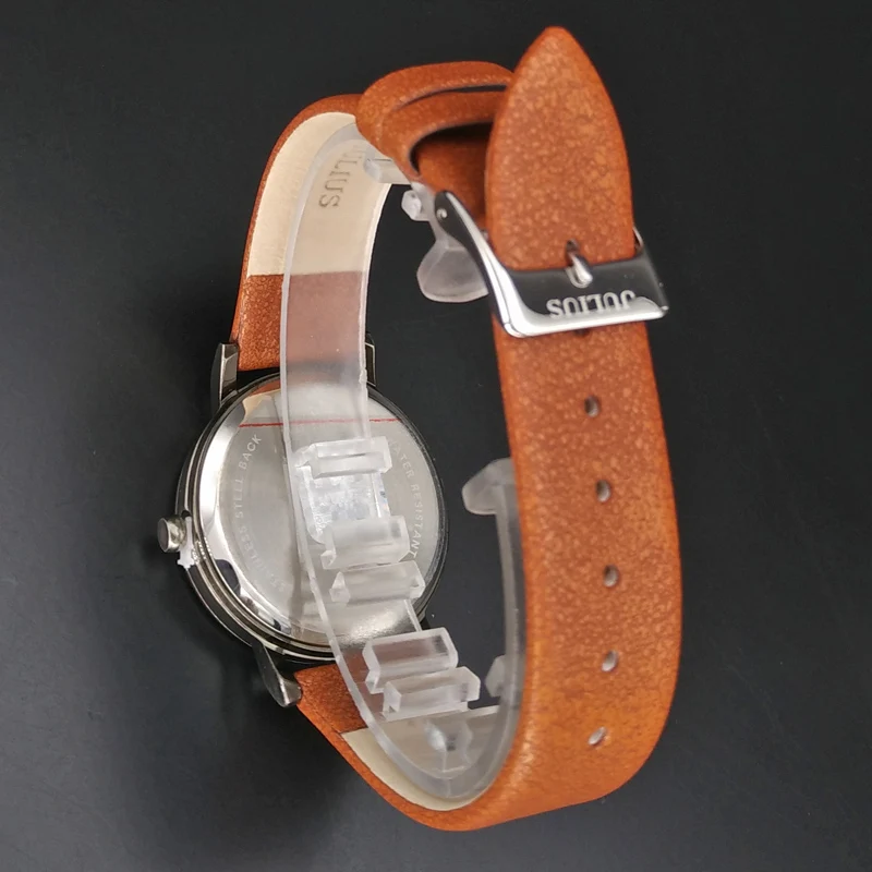 Часы Julius женские кварцевые в японском стиле модные ретро часы унисекс с кожаным