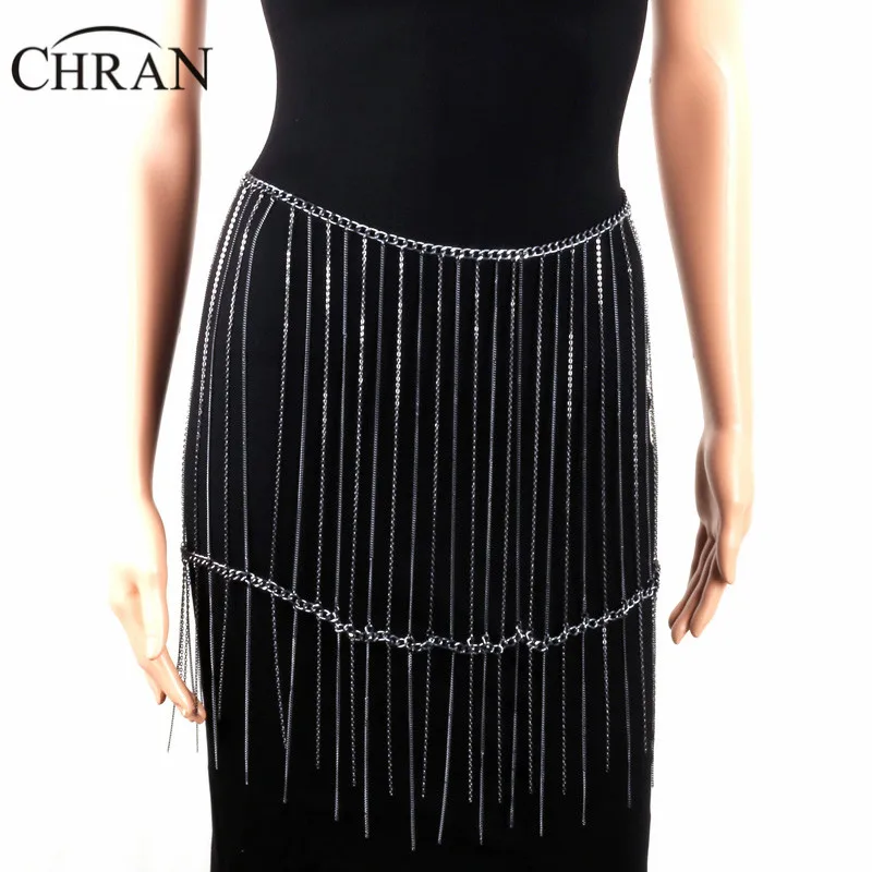 Готический металлический пояс с кисточками цепочки для тела ювелирные изделия