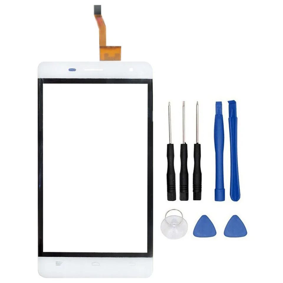 White With Tools 5,0 дюймов Сенсорная панель сенсор для Oukitel K4000 Pro Сенсорный экран дигитайзер запасная часть для K4000Pro - Цвет: White With Tools