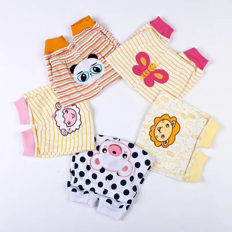 Одежда для малышей ПП штаны новорожденных 3 24 мес. детские с мультяшным рисунком