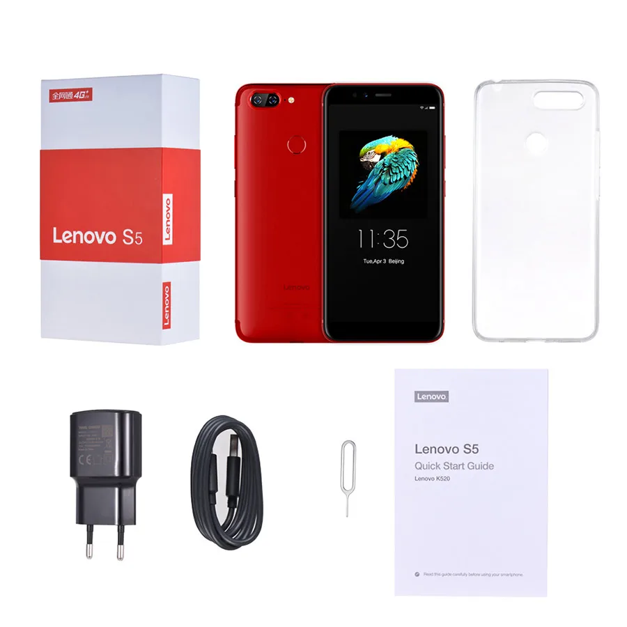 Lenovo S5 K520 4 Гб RAM 64 ROM смартфон двойной задний 13 МП + передний 16 Face ID 18:9 полный экран 4K