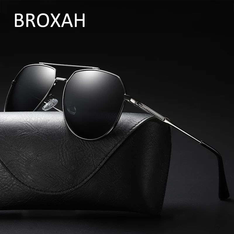Винтаж Для мужчин s Металлические поляризованные солнцезащитные очки 2019