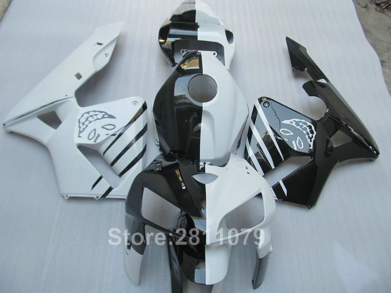 

Injection molding free customize fairing kit for Honda CBR600RR 05 06 white black fairings set CBR600RR 2005 2006 HN10