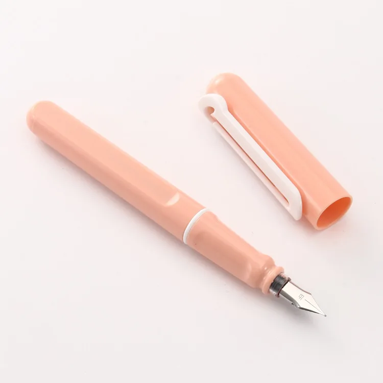 Light Pink Kawai милые карамельные цвета F Перо перьевая ручка Роскошные PC EF перо чернильные ручки для студентов офисные ручки для письма скрапбук DIY принадлежности - Цвет: Light Pink