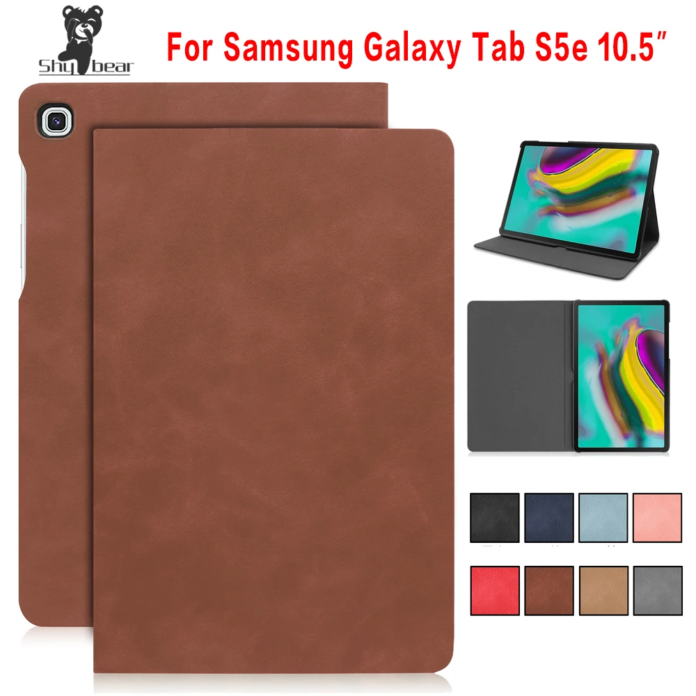 Кожаный чехол для планшета samsung Galaxy Tab S5E T720 T725, Роскошный чехол из искусственной кожи+ Бесплатный подарок