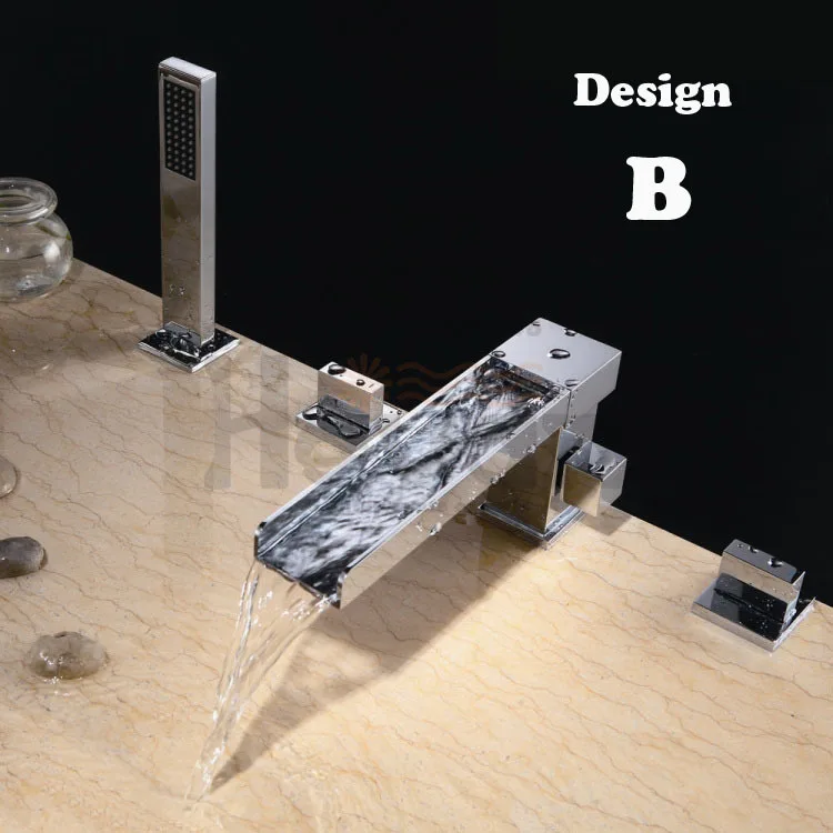 Высококачественный двухфункциональный смеситель Водопад для ванной комнаты 3
