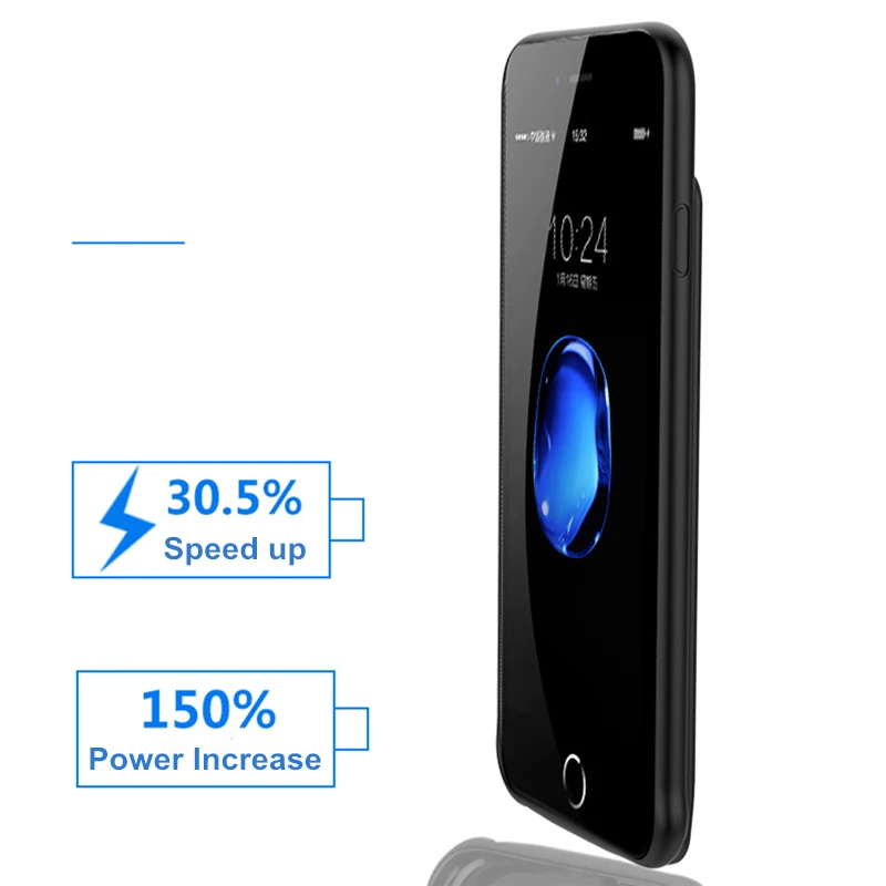 ZKFYS 7000 mAh портативное зарядное устройство большой емкости чехол для iPhone 6 6 S Plus Ультра тонкое быстрое зарядное устройство крышка батареи
