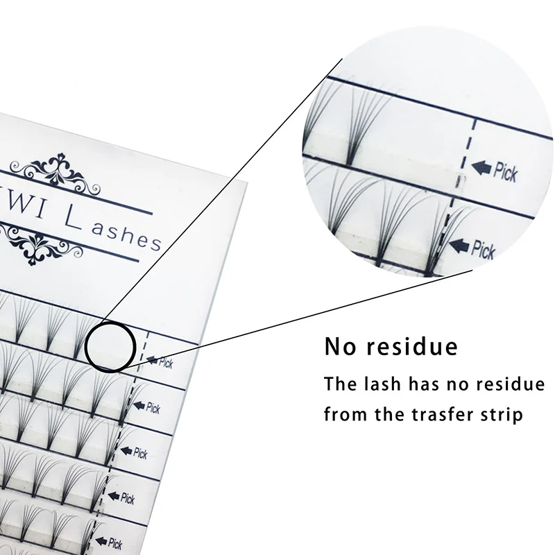 MIKIWI русские объемные ресницы ручной работы готовые вентиляторы 4D 0 07 мм корень