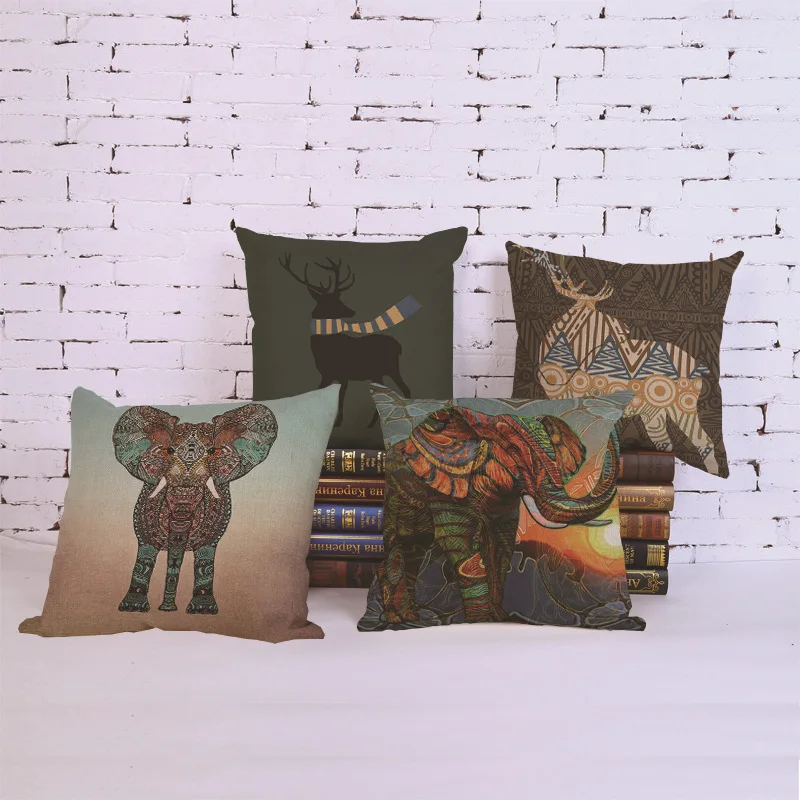 Предметы домашнего обихода наволочка Новый стиль слон модная иллюстрация