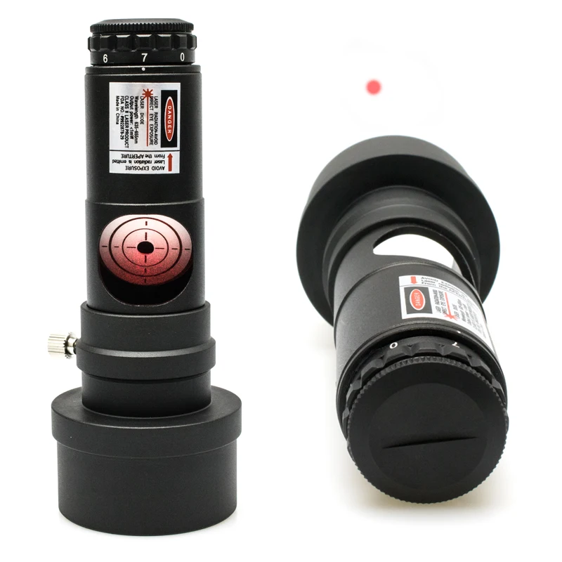 

Newtonian 7 Level Eyepiece 1.25" Red Laser Collimator Alignment Telescope Astronomical Collimation with 2" Converter Adapter